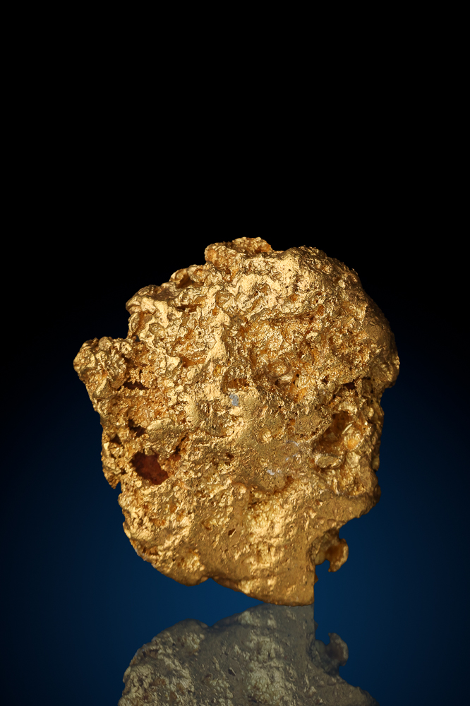 Rounded and Textured Natural Australian Gold Nugget - 30.1 grams